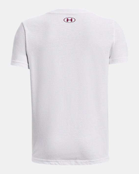 Boys' UA Football Beast Vision Short Sleeve, White, pdpMainDesktop image number 1